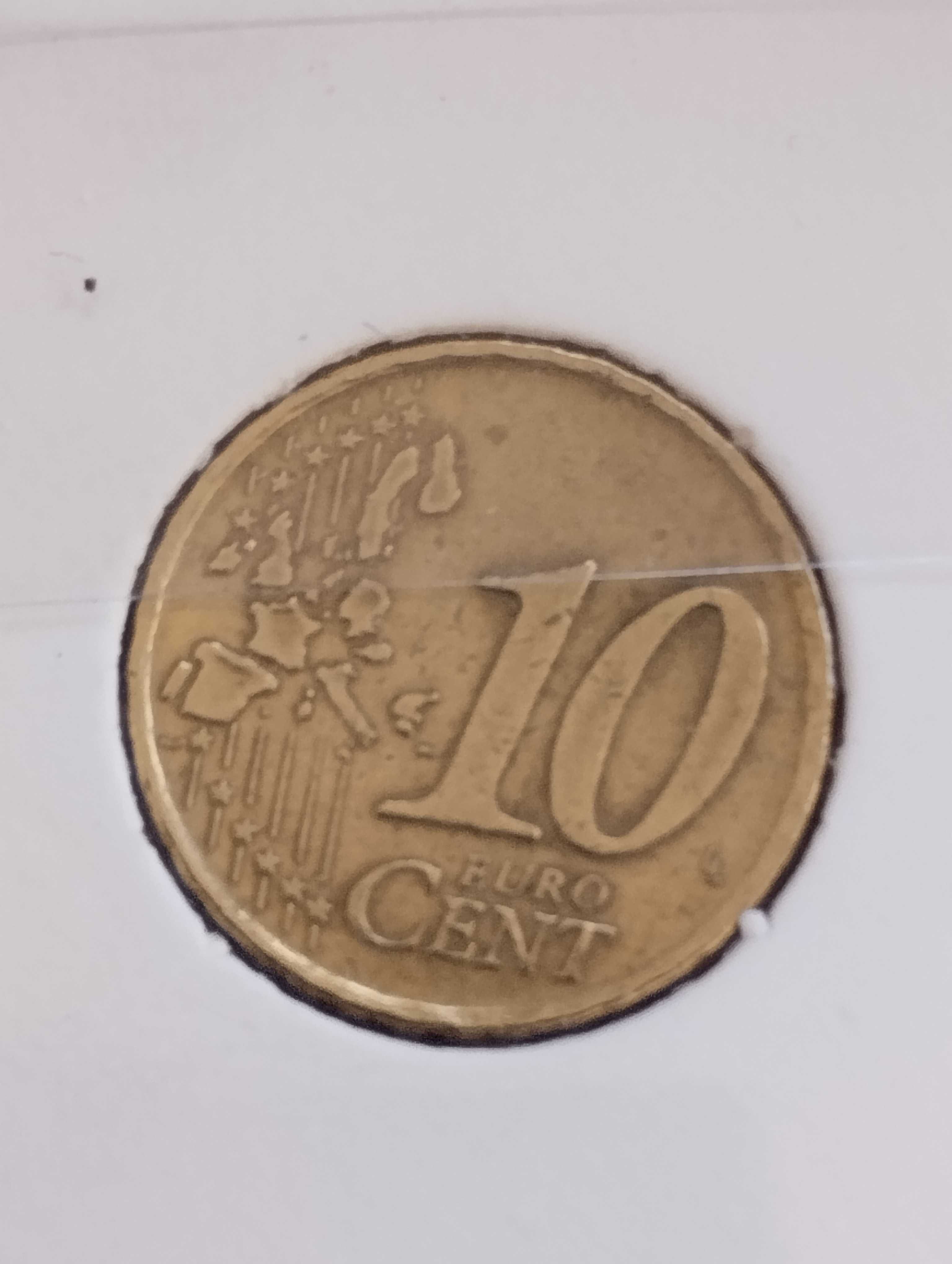 Moeda de 10 centimos de 1999 Cervantes - Espanha