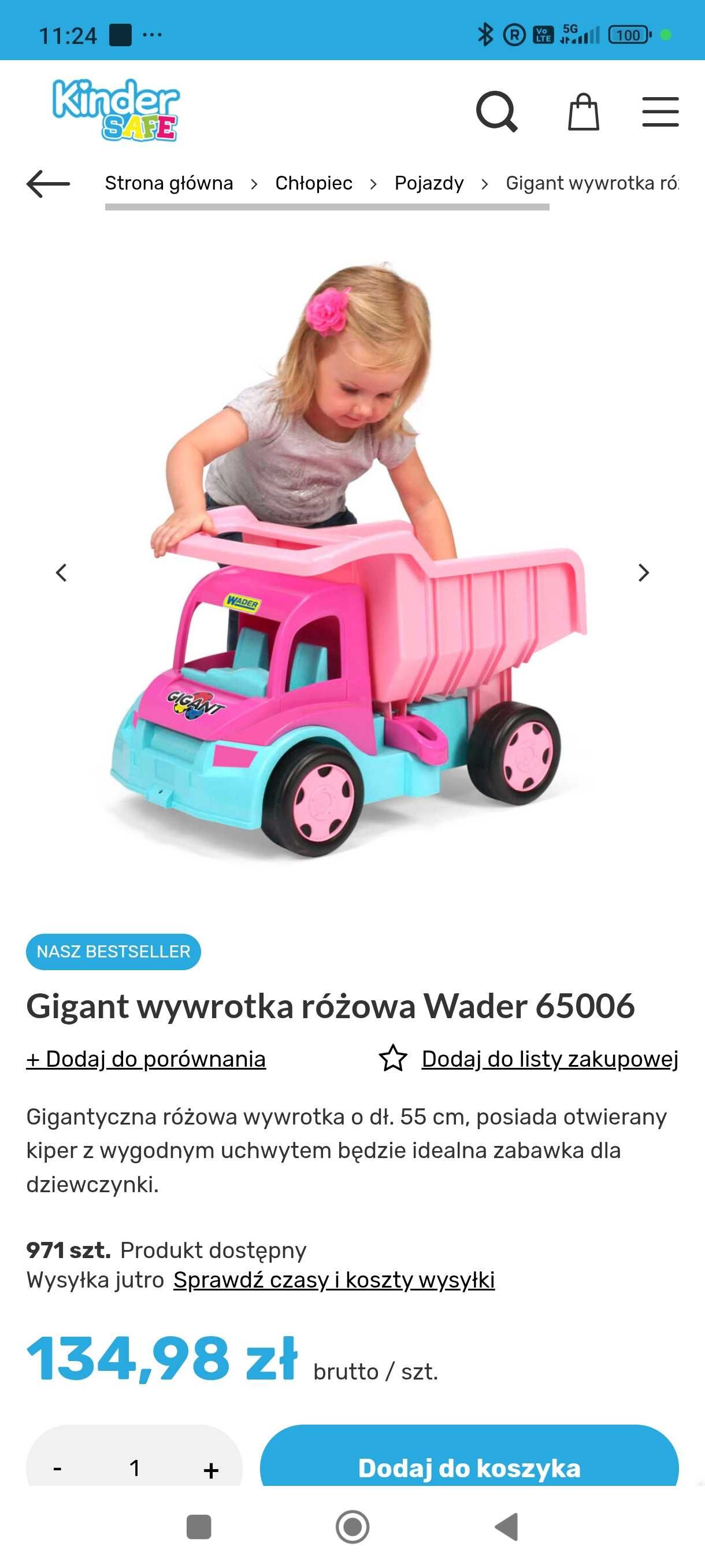Gigant wywrotka różowa Wader