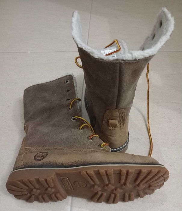 Botas menina usadas, marca Timberland