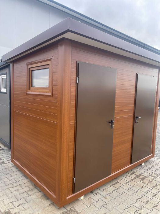 Pawilon sanitarny WC toaleta budka kontener natrysk prysznic camping