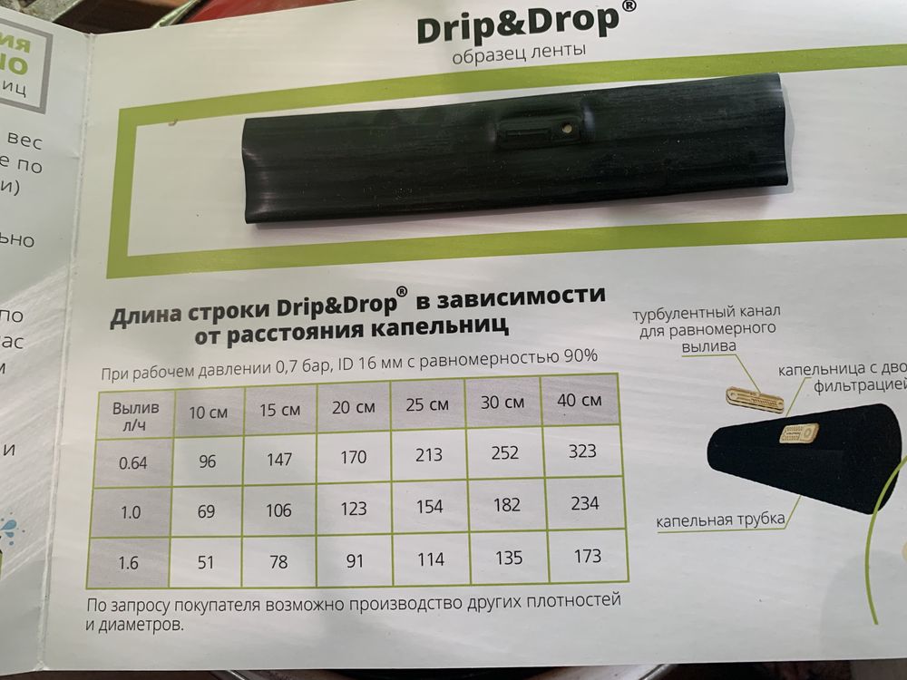 Капельная лента с эмиттерами