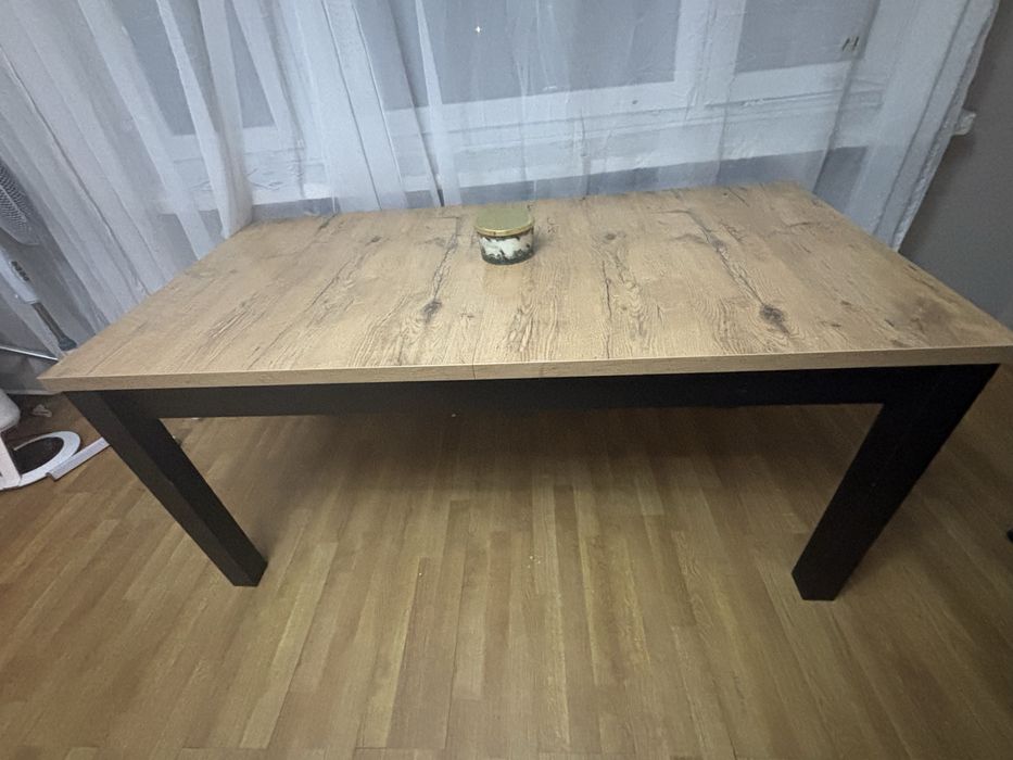 Stół skandynawski rozkladany 90x160 plus 6 krzesel