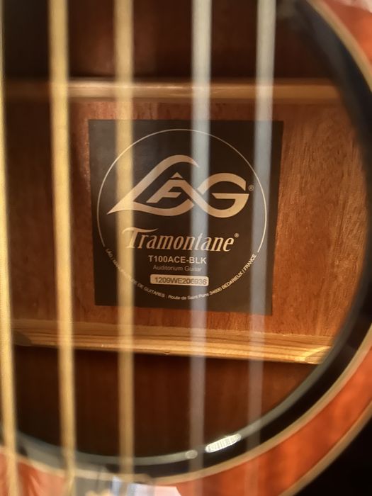 tramontane gitara t100ace-blk