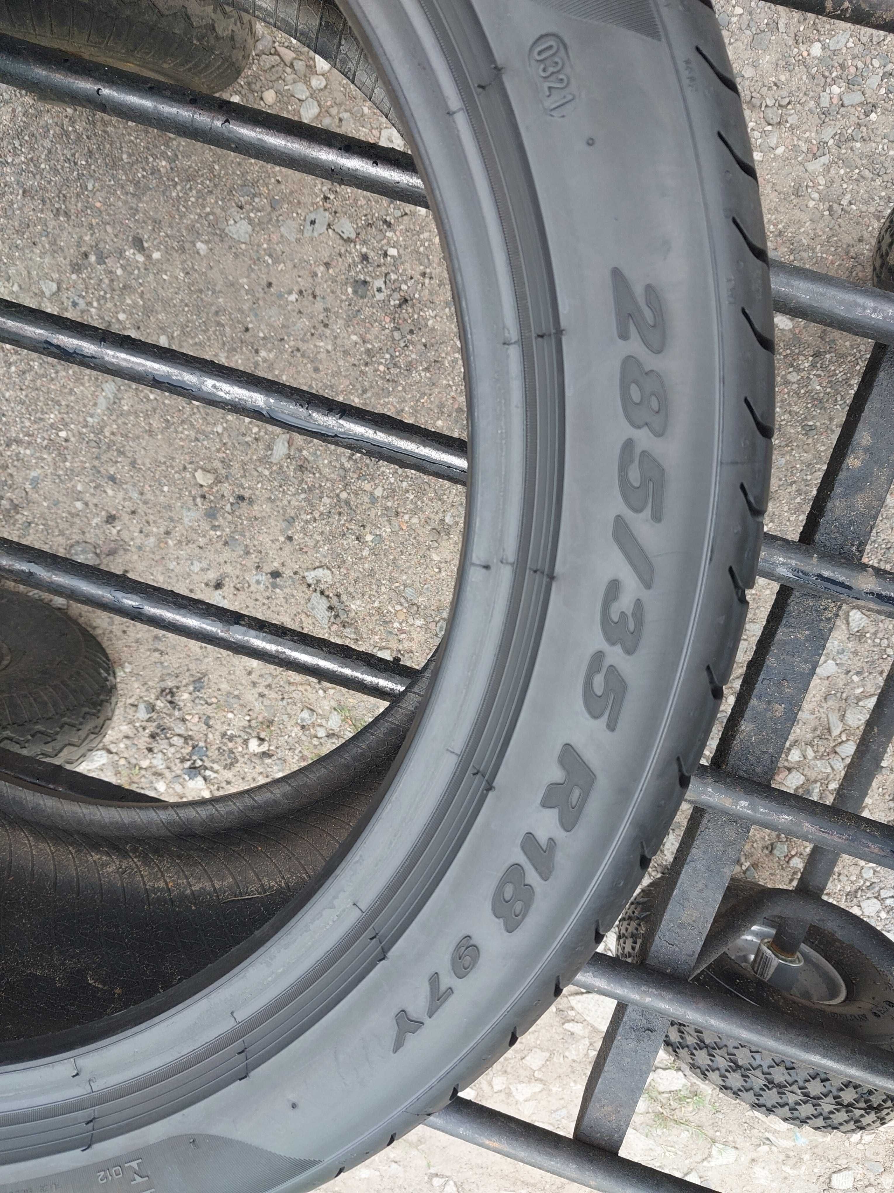 Opony letnie 285.35.18 Pirelli 2021 rok 7mm Mercedes