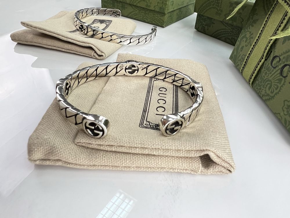 Браслет GUCCI Classic Logo Silver