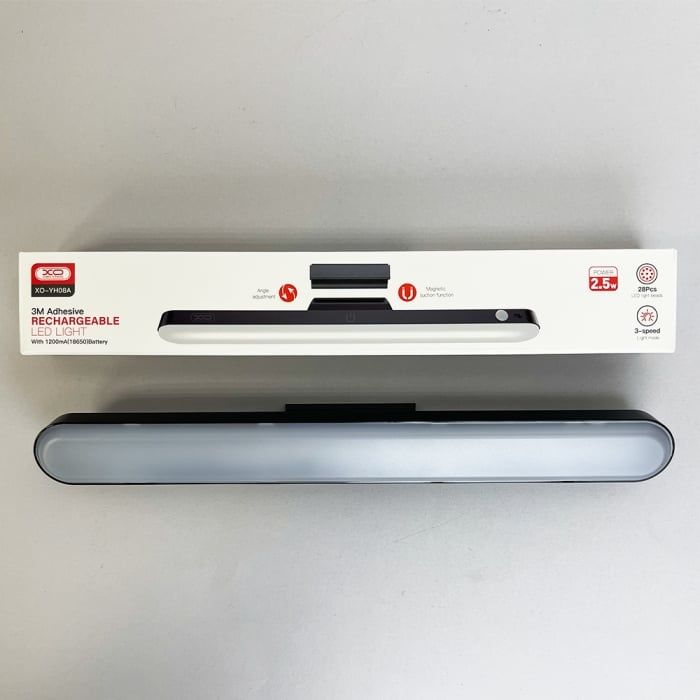 Світильник акумуляторний XO YH08A 1200  mah  black  без пульта