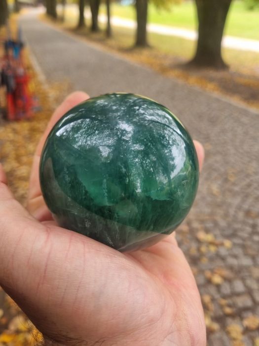 Kula 8 cm Zielony Fluoryt