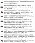 Apple Macbook macbook air macbook pro bateria 