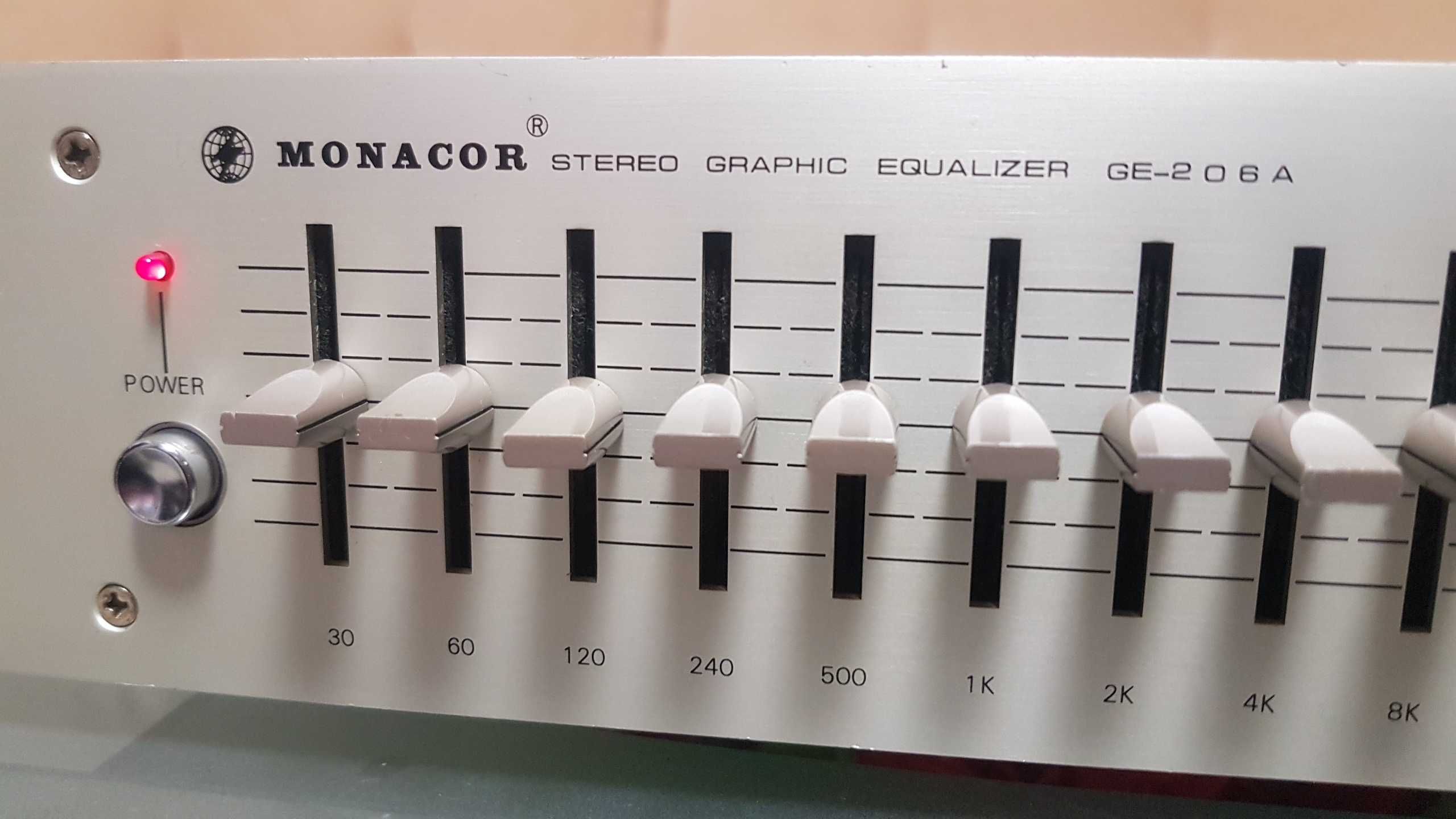Эквалайзер Monacor GE-206A Stereo Graphic made in Germany/Taiwan