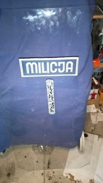 Tarcza Milicja Zomo Samoróbka z Plexiglasu, 100 x 150 cm, grubość 5 mm