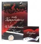 NUMIZMAT wielcy Kompozytorzy MOZART srebro 925 + książka + CD