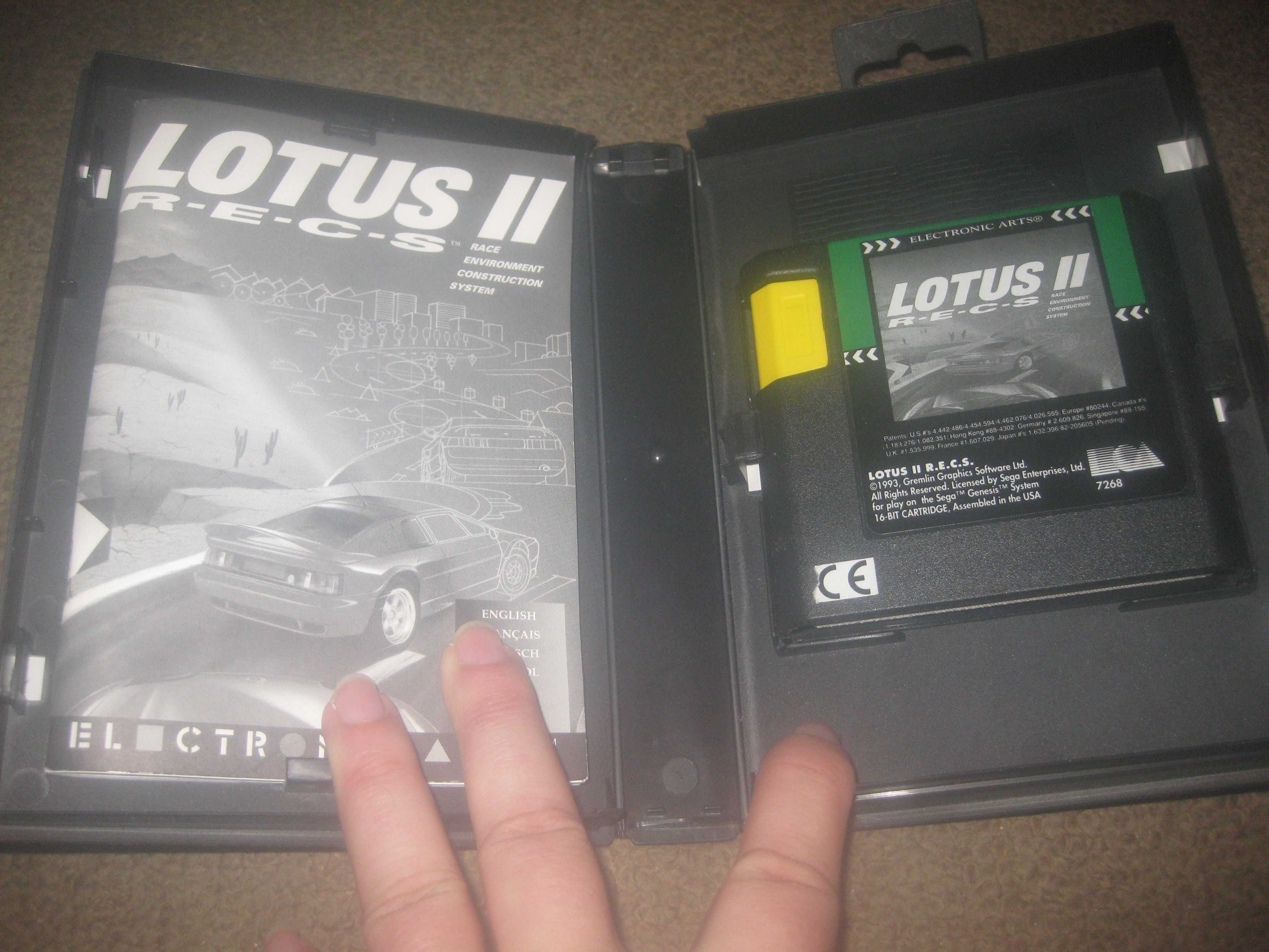 Jogo "Lotus II" para Sega Mega Drive/Completo!