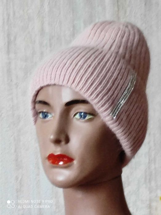 Шапочка из ангоры 56-58 р.