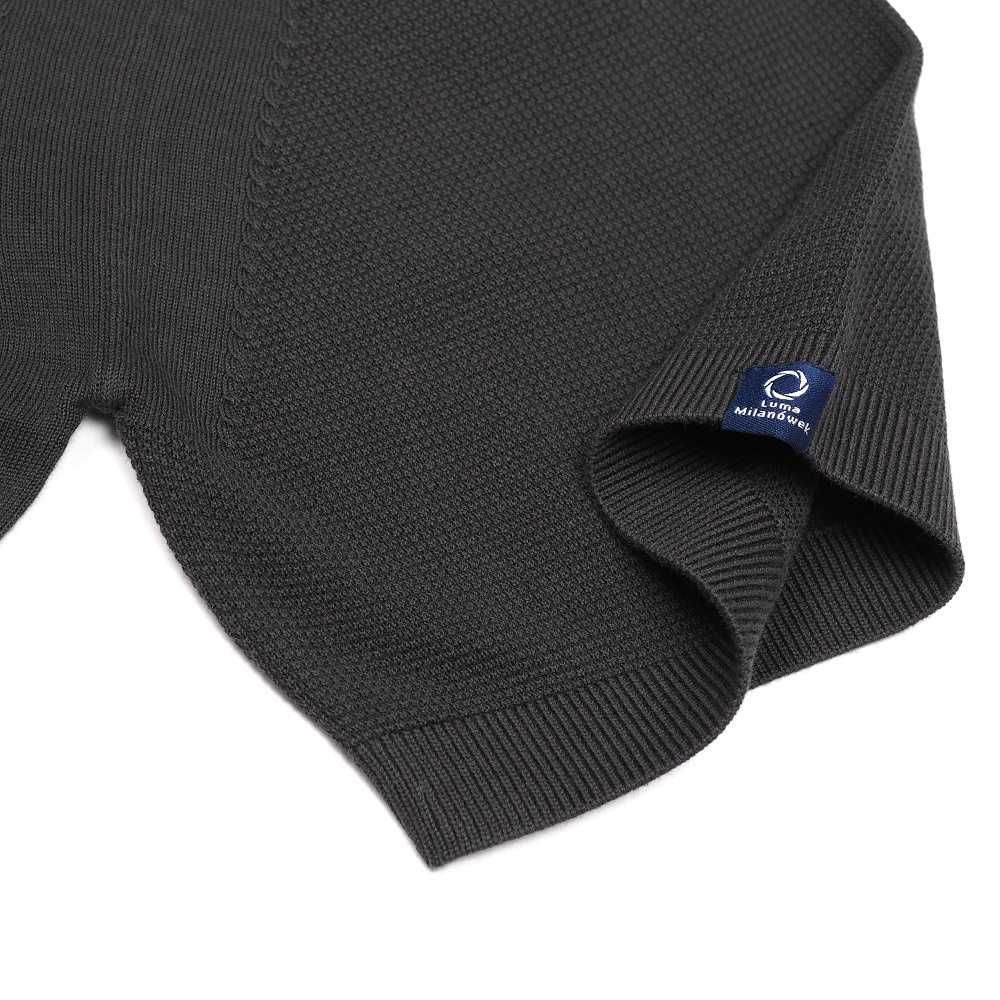 Khaki elegancka koszulka polo męska 100% dzianina bawełniana jakość M