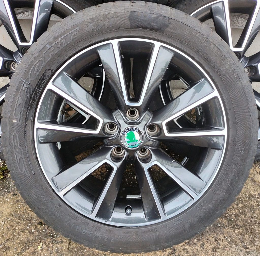 Felgi z oponami Skoda SuperB Octavia Yeti 7,5x18 ET48 5x112