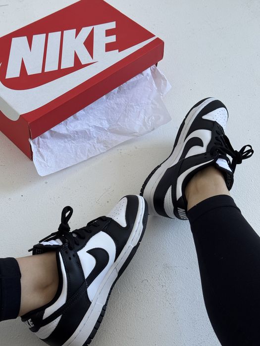 Оригинал Nike Dunk Low Retro ‘Pandaʼ (DD1391 100) кожание данки панда