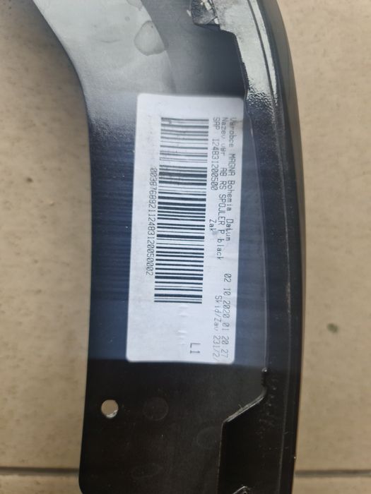 Spoiler przód Skoda Octavia IV 4 RS