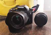 Pentax k100D  dwa obiektywy plus pokrowiec Nikon niski przebieg