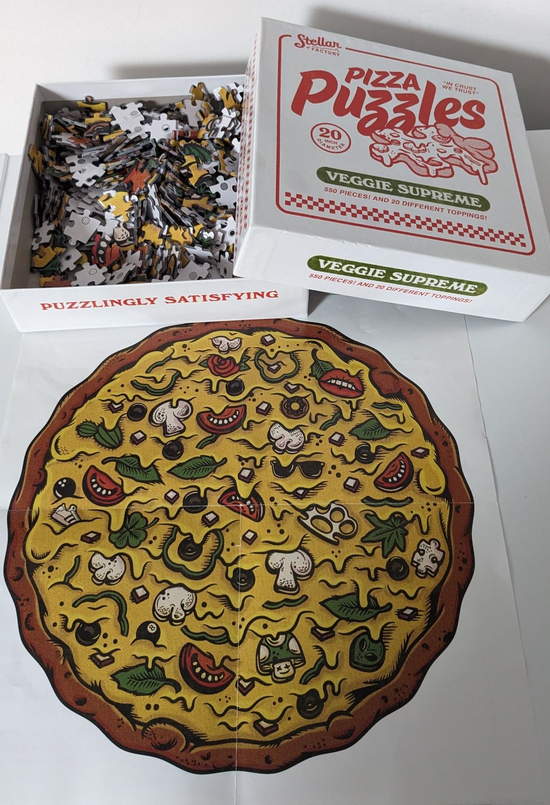 Dois puzzles pizza