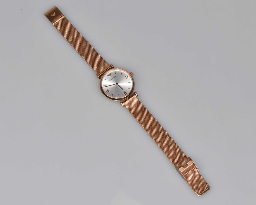 Emporio Armani Damski Zegarek Kwarcowy AR1956 – Różowe Złoto