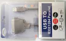 Cabo impressão USB-Paralelo (USB to IEEE1284 Parallel), 12 Mbps, 1,5m