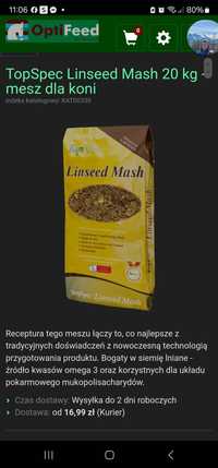 TopSpec Linseed Mash 20 kg - mesz dla koni