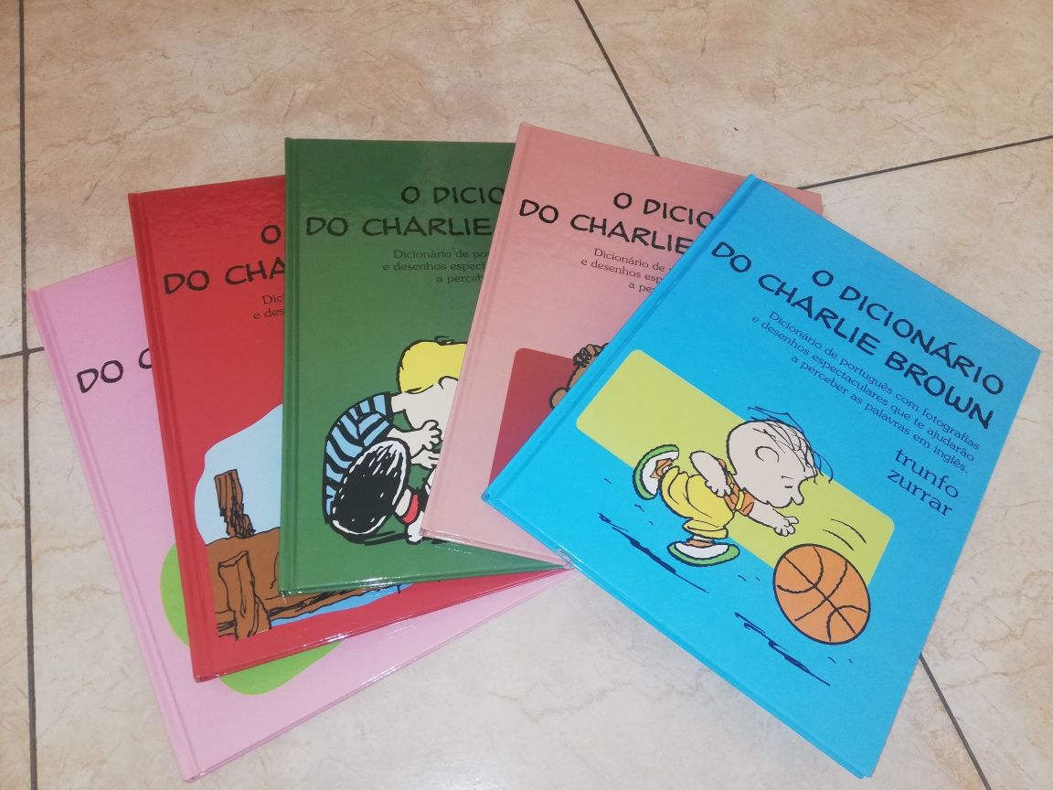 Coleção completa dicionário português/inglês de Charlie Brown 16 volum