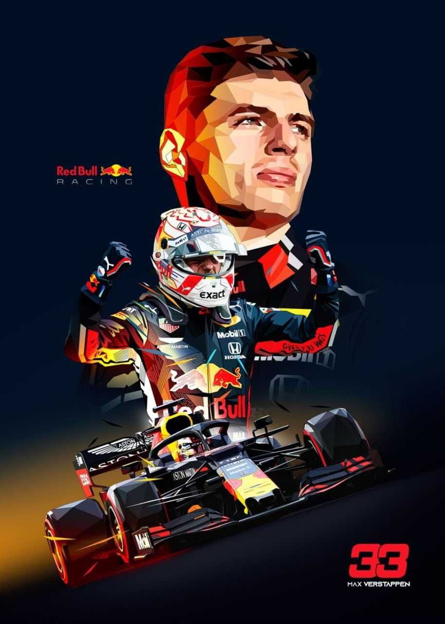 Plakat Obraz Max Verstappen Formula 1 F1 Prezent