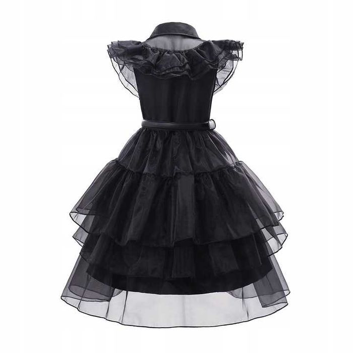 Strój kostium sukienka przebranie na bal Wednesday Adams r. L 134/140