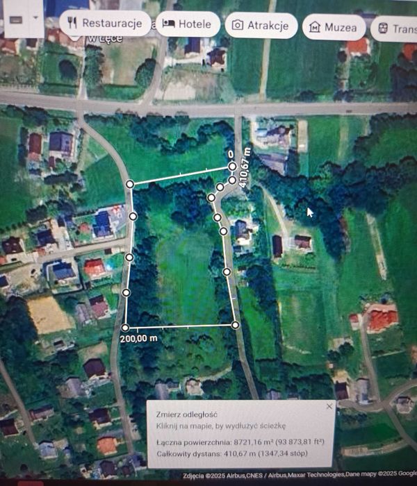 Sprzedam działkę budowlaną - 87 arów, Łęka ( gm. Korzenna)