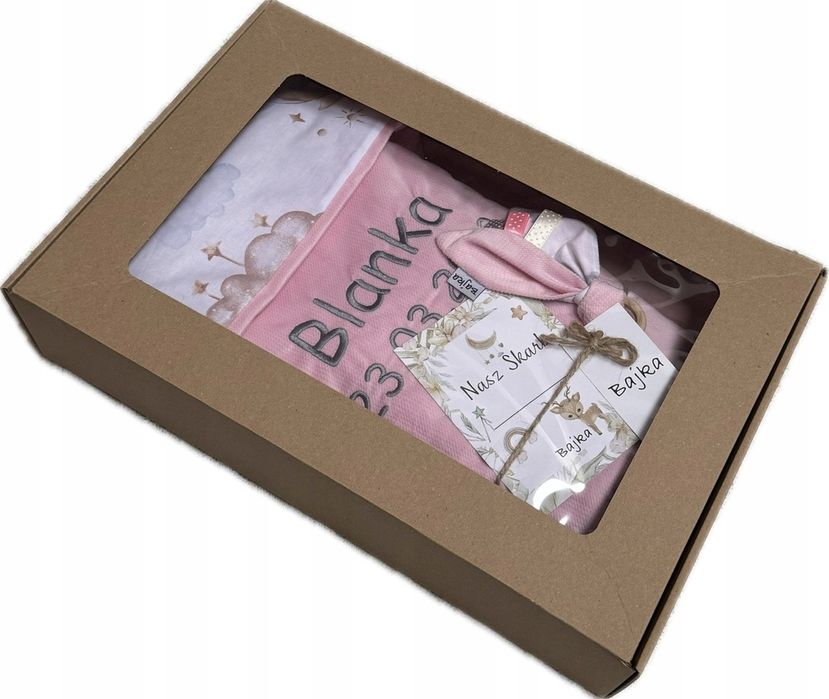 Kocyk z haftem  50x75 dla dziecka prezent