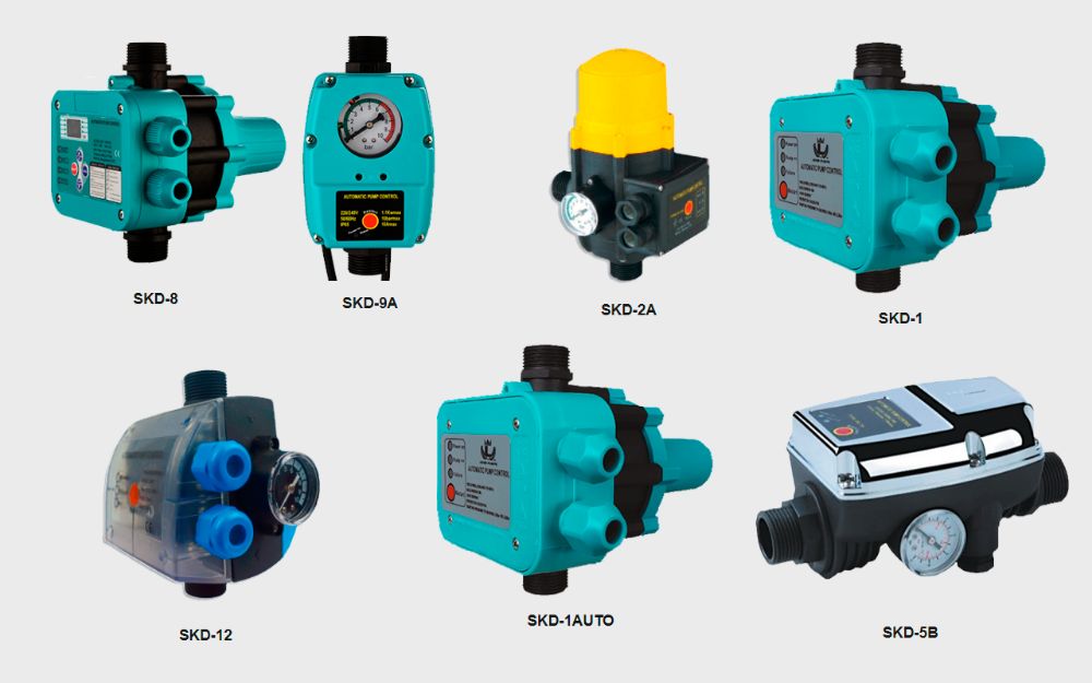 Электронные автоматические контроллеры / реле давления SKD-1 ,2A ,5B