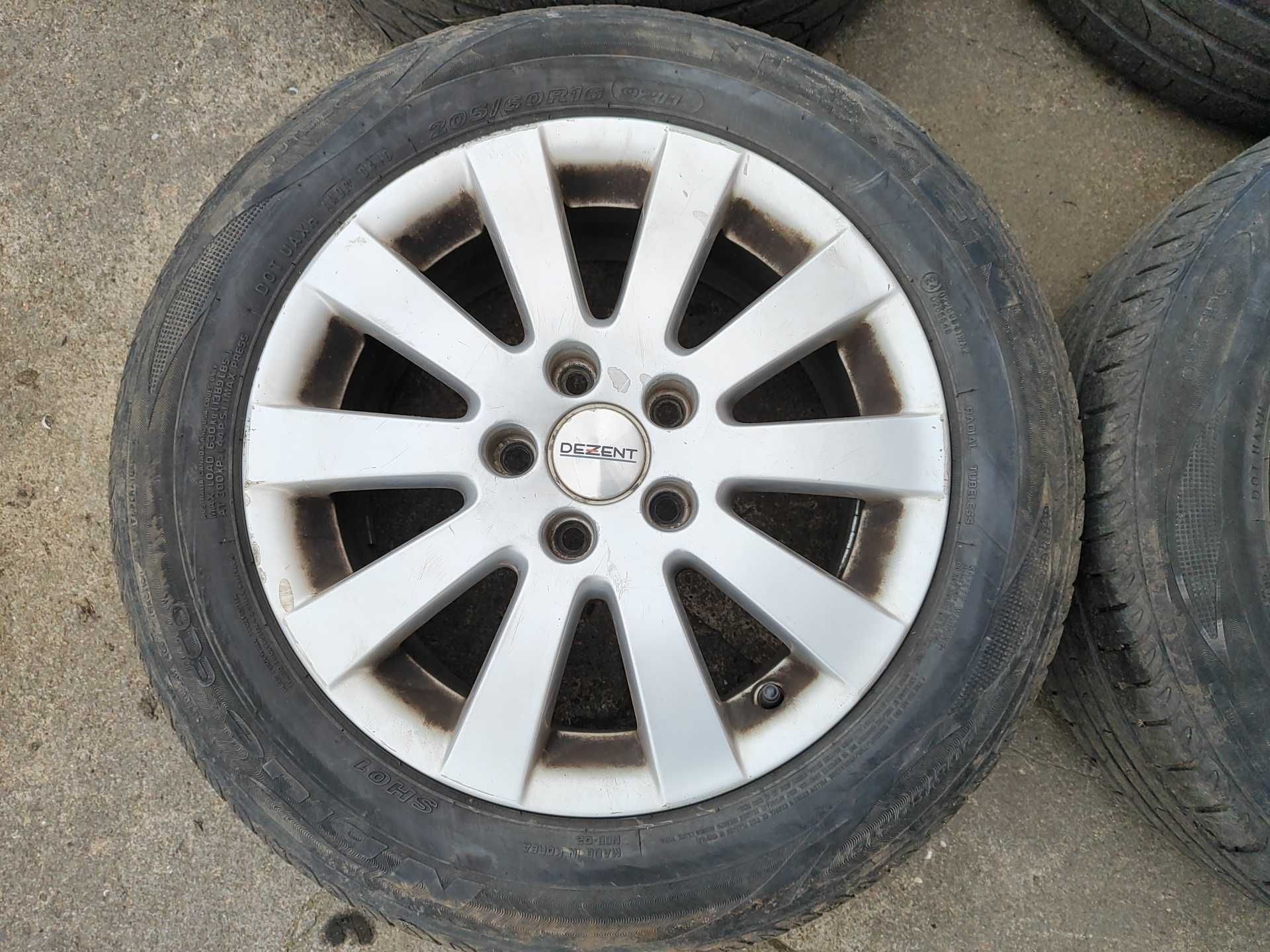 Alufelgi 16" Volkswagen Audi Skoda Seat 5x112 ET45 opony 205/60/16