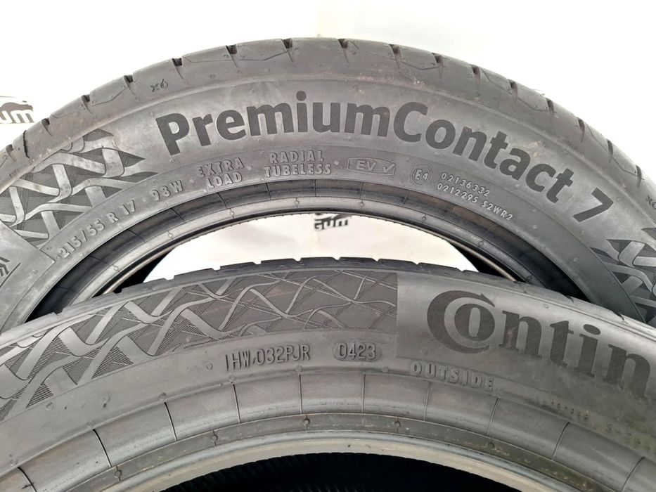 Opony 215/55 R 17 Continental Premium Contact Jak Nowe