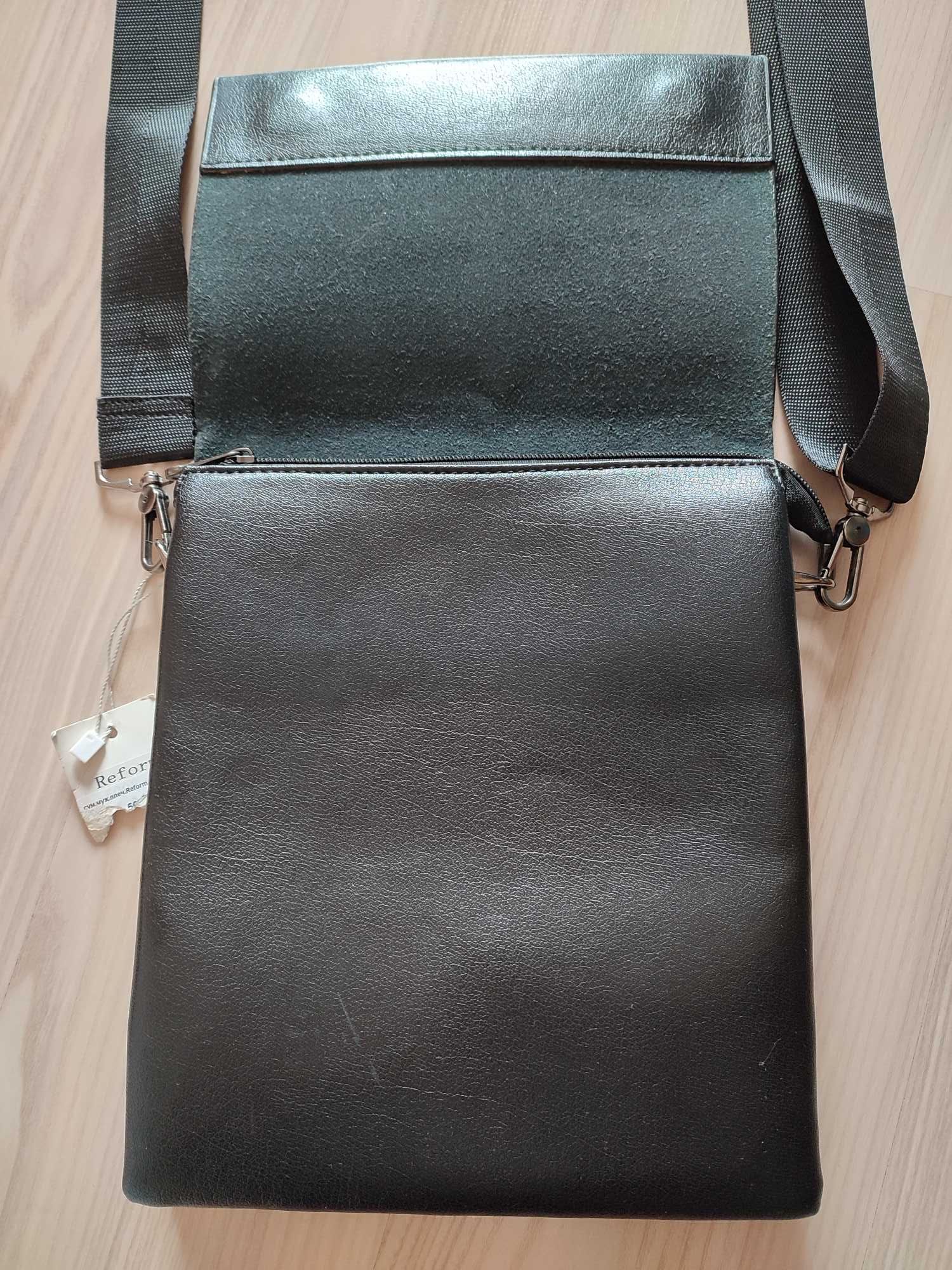 Мужская сумка/планшетка через плечо (кожзам)