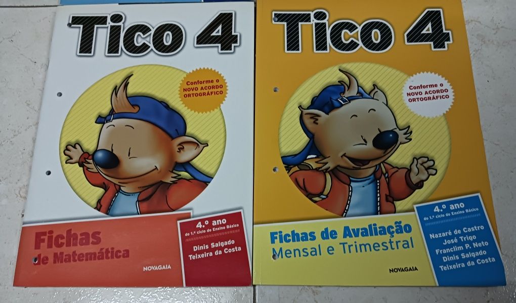 Tico 4 - 4 Livros de Fichas 4° Ano