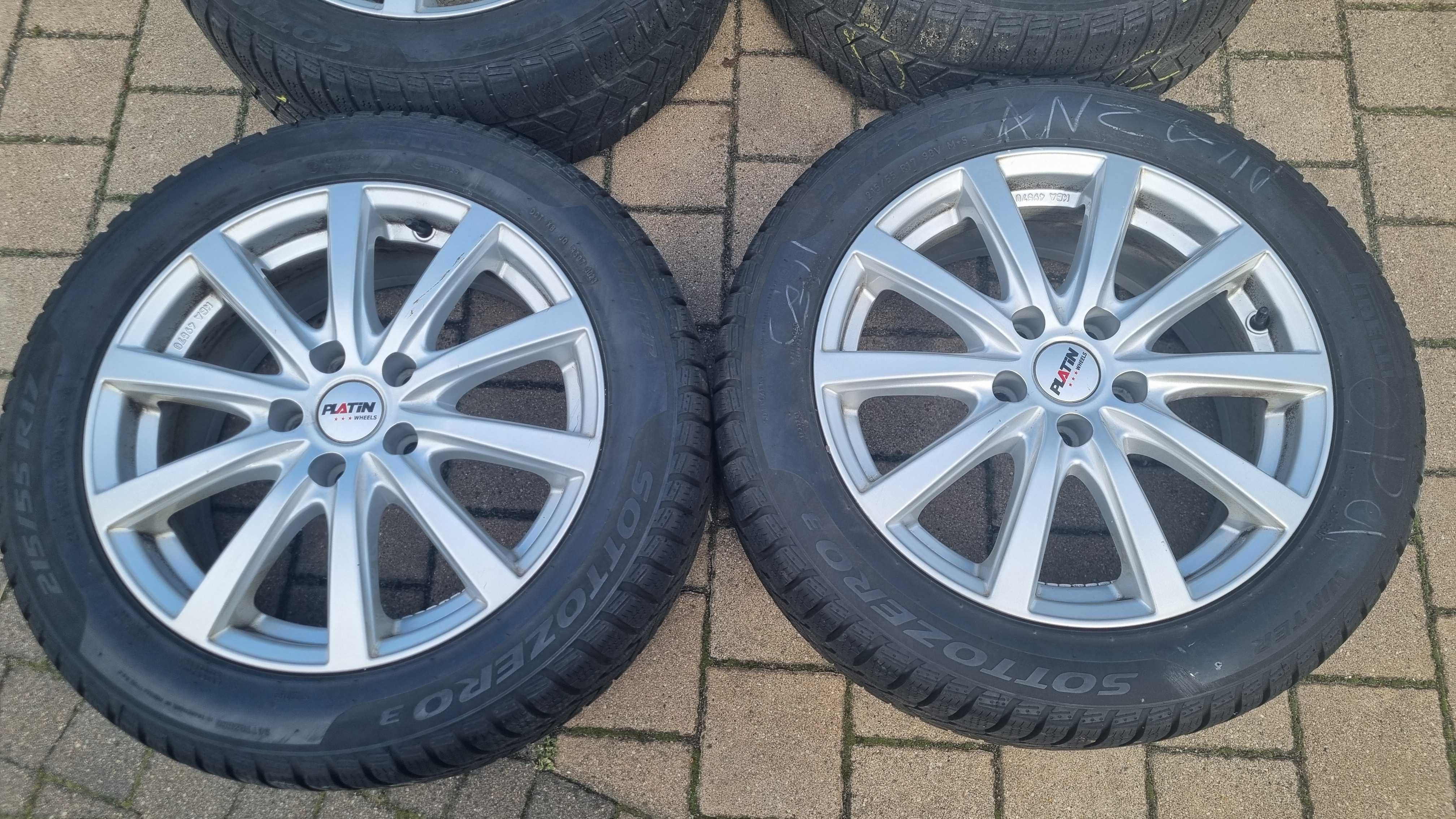 opel insygnia B kola opony zima 17 cali komplet