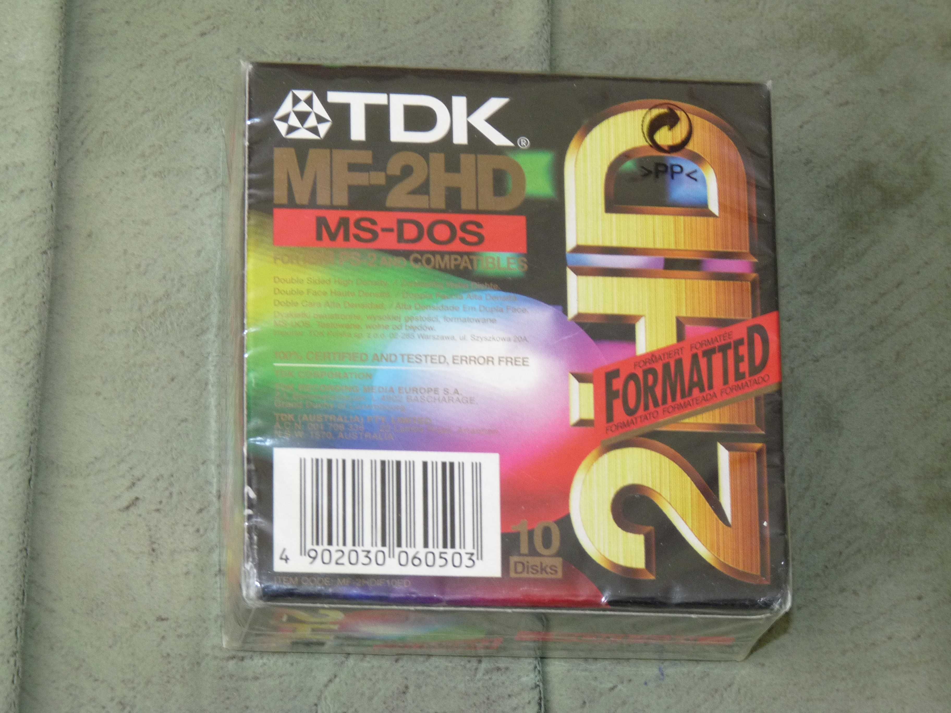 Продам упаковку флопі діскет 10 шт. 3,5'  TDK MF-2HD (нові запаковані)