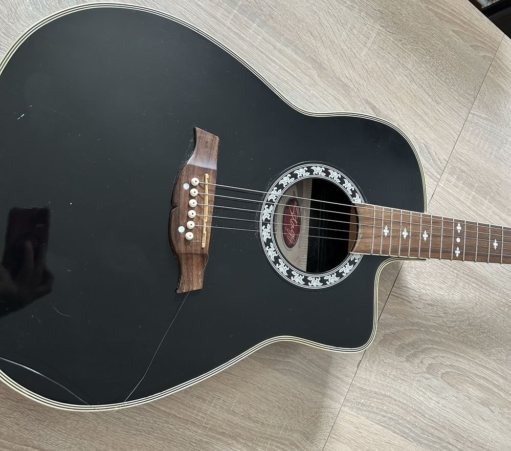 Gitara Elektro-Akustyczna - Stagg A4006 BK