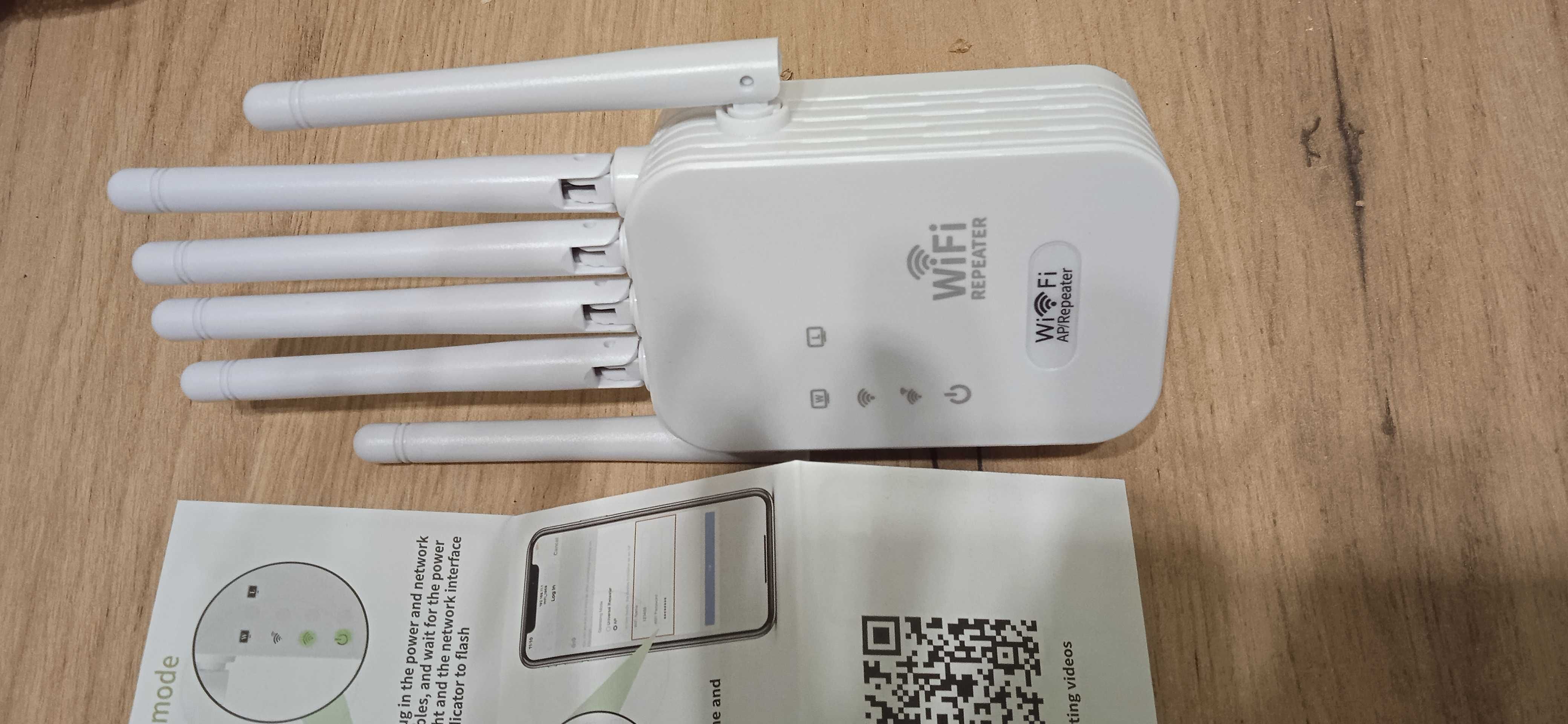 Wzmacniacz sygnału Wi-Fi repeater 300Mb/s 2.4G duży zasięg