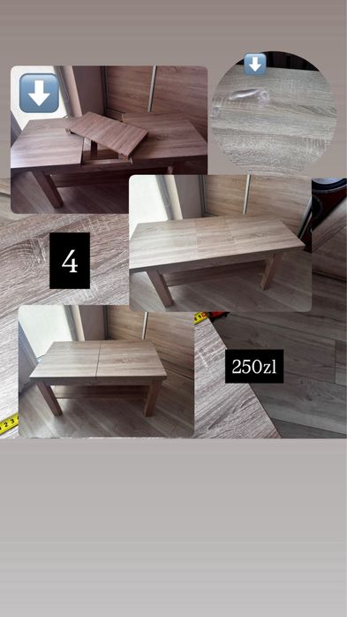 Sprzedam meble – szafa przesuwna, komoda, stół, witryna