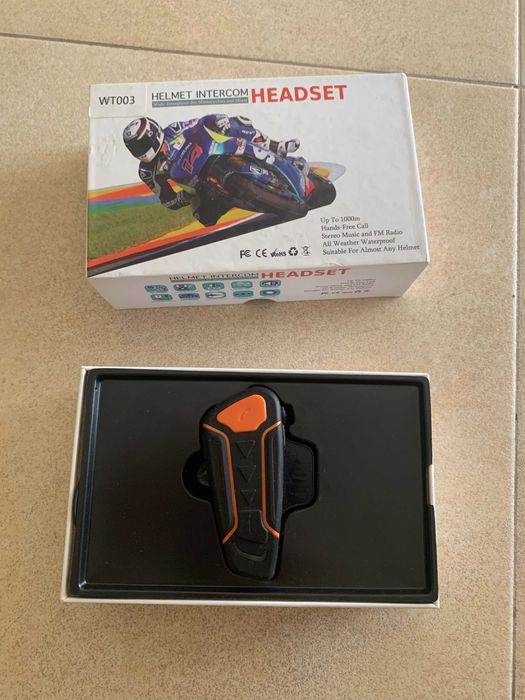 Helmet intercom headset wt003 Full-Duplex Intercomunicador