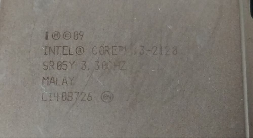 Процесор Intel core i3 2128
