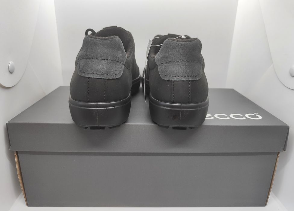 Кожаные 26 27 29,5см теплые кроссовки кеды Ecco Soft 7 Tred оригина