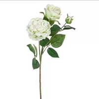 Dekoracja kwiatowa, gałązka z różą „Telli Green ll”, 15x15x61 cm