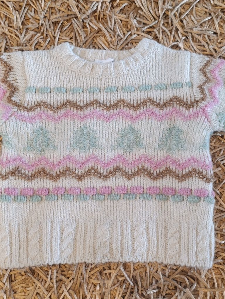 Sweter, sweterek, ciepły, dziewczynka, r. 86, ZARA
