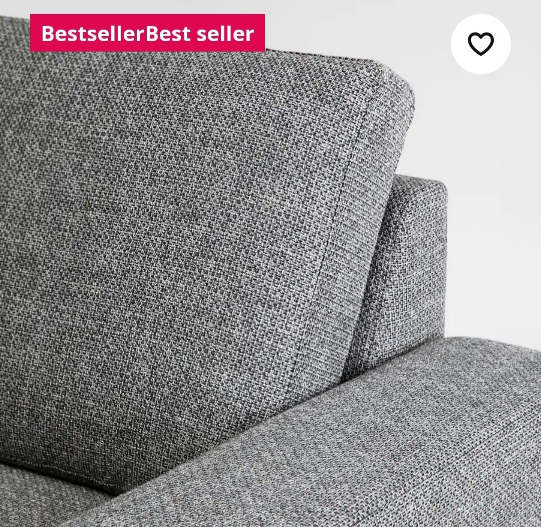 Nowa 1/3 ceny modułowa sofa 3 os SORVALLEN z Ikea 2 szt.