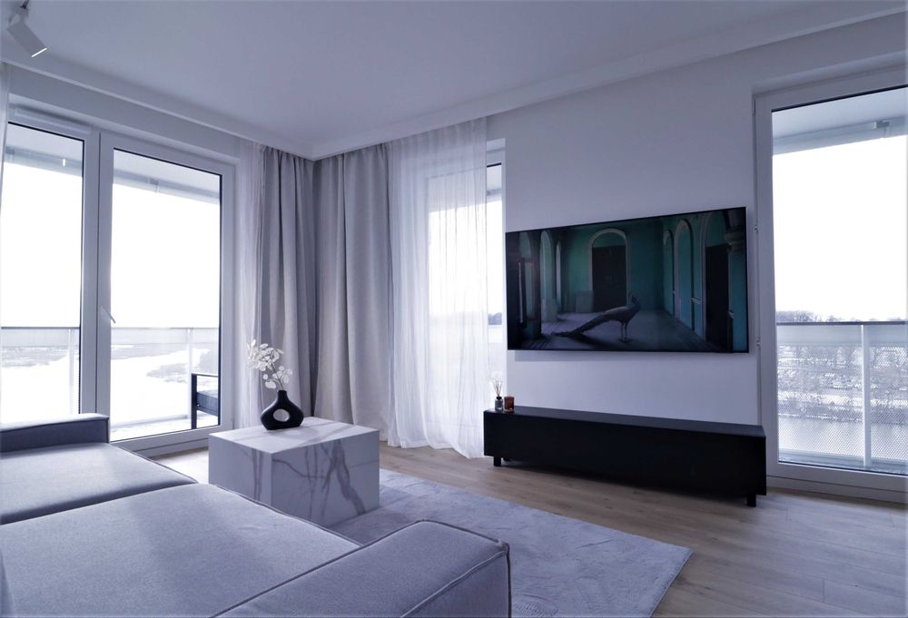 Widokowy apartament nad Wisłokiem. 2 pokoje + taras