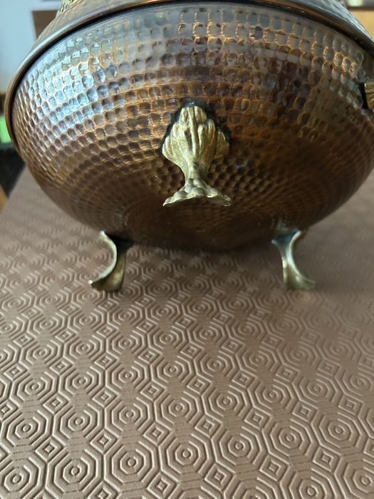 Centro de mesa ou floreira em cobre