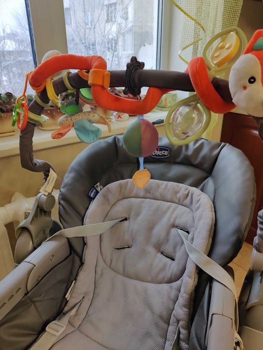Стільчик для годування Chicco Polly Magic Relax Graphite